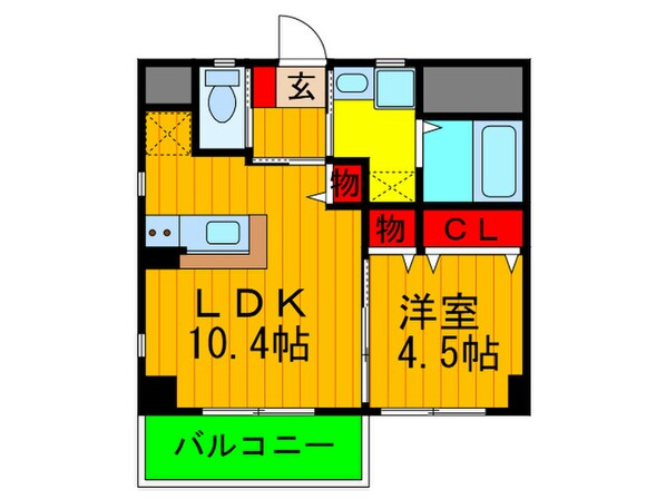 ユグドラシルハザマの物件間取画像